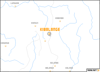map of Kibalange