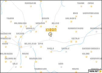 map of Kiban