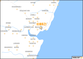 map of Kibazi