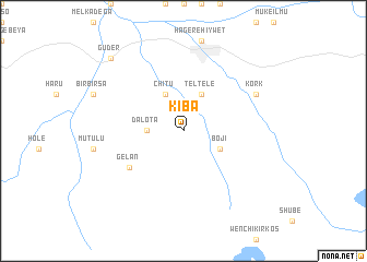 map of Kʼība