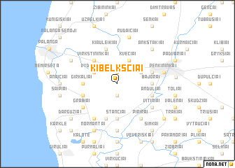 map of Kibelkščiai