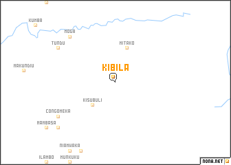 map of Kibila