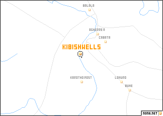 map of Kibish Wells