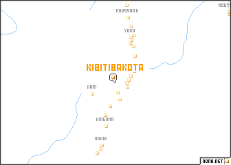 map of Kibiti Bakota