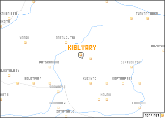 map of Kiblyary