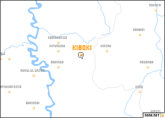 map of Kiboki