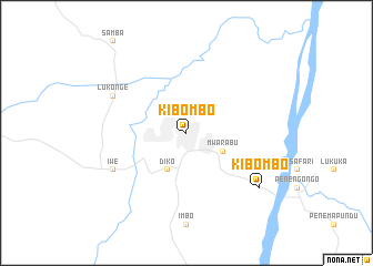 map of Kibombo