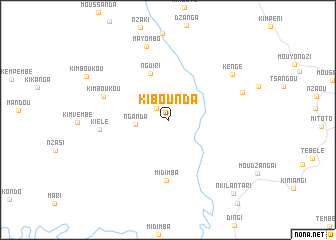 map of Kibounda