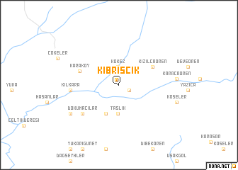 map of Kıbrıscık