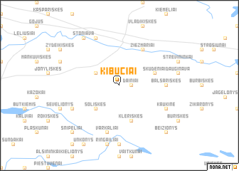 map of Kibučiai