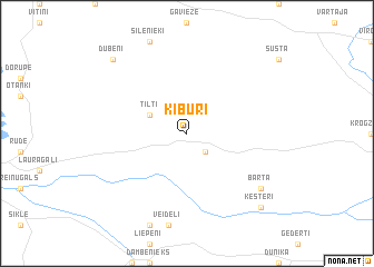 map of Ķīburi