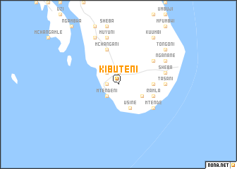 map of Kibuteni