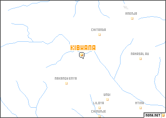 map of Kibwana