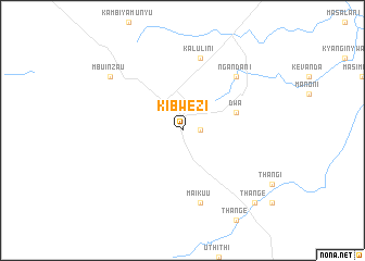 map of Kibwezi