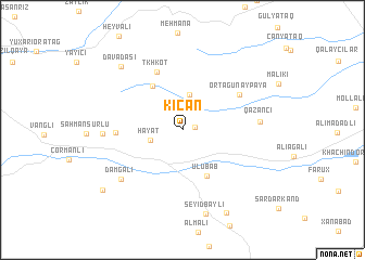 map of Kiçan