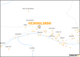 map of Kichkhuldashi