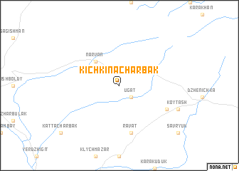map of Kichkina-Charbak