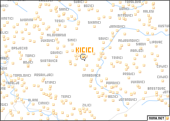 map of Kičići