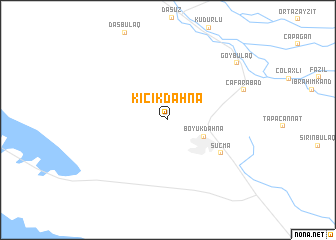 map of Kiçik Dǝhnǝ