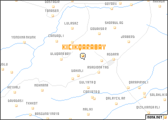 map of Kiçik Qarabǝy