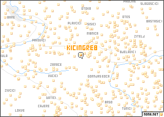 map of Kičin Greb