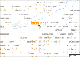 map of Kicklingen