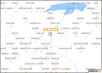 map of Kiczyce