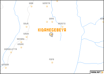 map of Kʼidamē Gebeya