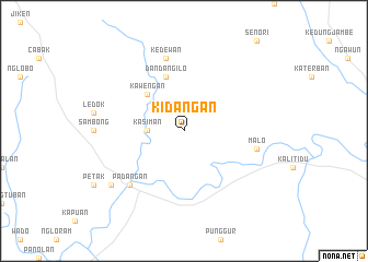 map of Kidangan