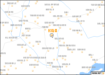 map of Kidâ