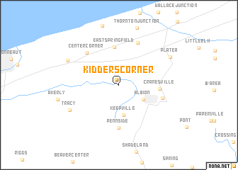 map of Kidders Corner