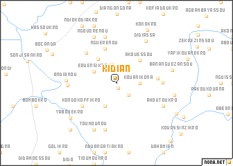 map of Kidian