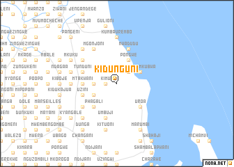 map of Kidunguni