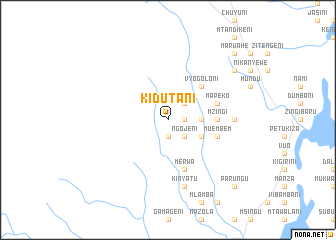 map of Kidutani