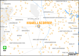 map of Kidwells Corner