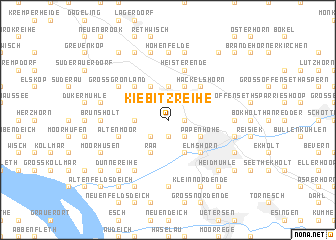 map of Kiebitzreihe