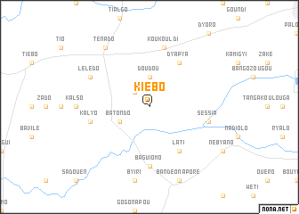 map of Kiébo