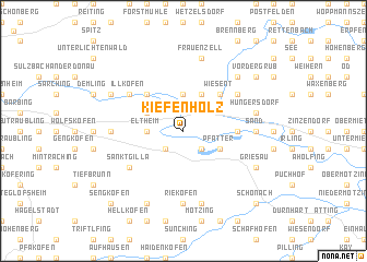 map of Kiefenholz