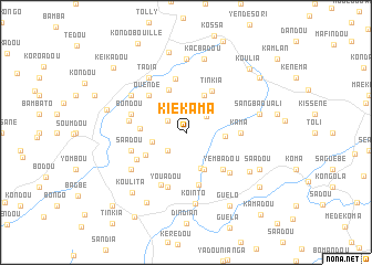 map of Kiekama