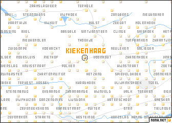 map of Kiekenhaag