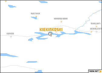 map of Kiekinkoski