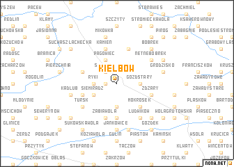 map of Kiełbów