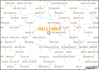 map of Kiełczówka