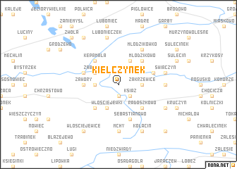 map of Kiełczynek