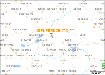 map of Kieleńska Huta