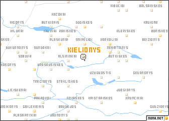 map of Kielionys