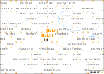 map of Kiełki