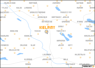 map of Kiełpiny