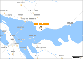 map of Kiemgama