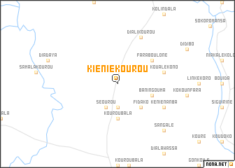 map of Kiéniékourou